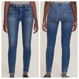Agolde Sophie Mid Rise Blue Jeans
